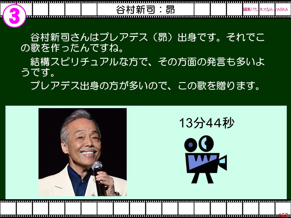 谷村新司さんはプレアデス(昴)出身です。それでこの歌を作ったんですね。
結構スピリチュアルな方で、その方面の発言も多いようです。
プレアデス出身の方が多いので、この歌を贈ります。