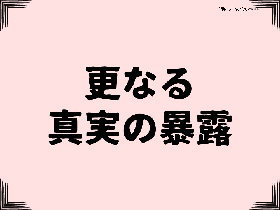 更なる真実の暴露