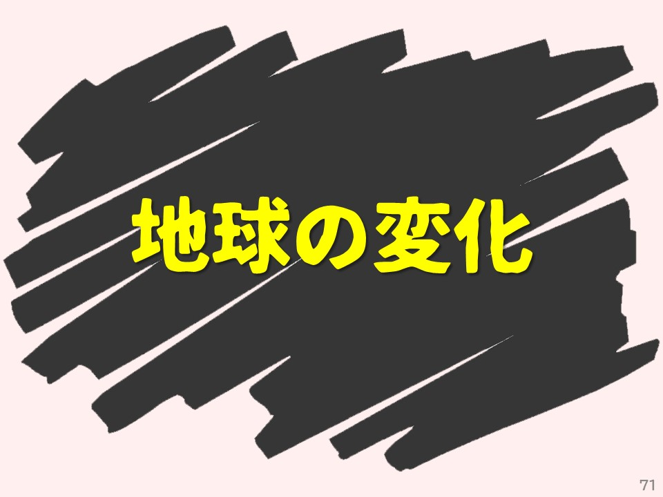 地球の変化