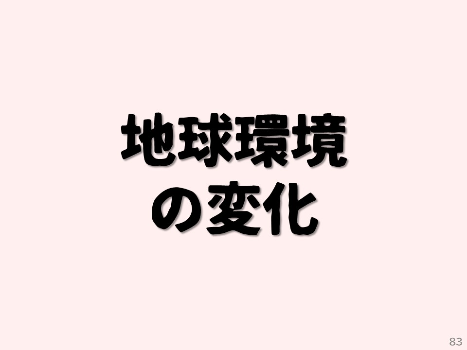 地球環境の変化